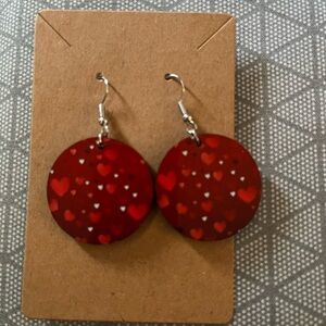 Red Heart Earrings